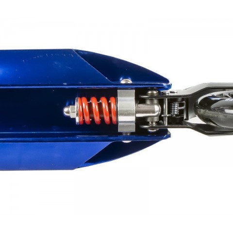 Самокат MaxCity Braker синий с двумя амортизаторами
