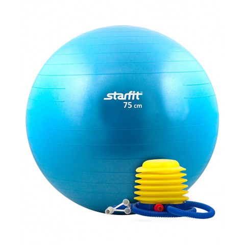 Мяч гимнастический StarFit GB-102 75 см с насосом 
