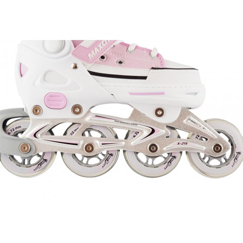 Роликовые коньки детские (раздвижные) MAXCITY Smart pink