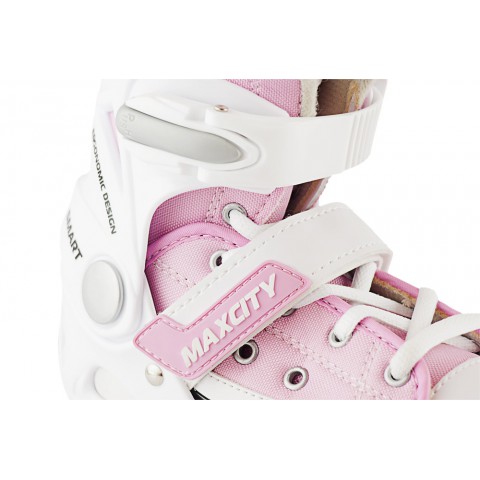 Роликовые коньки детские (раздвижные) MAXCITY Smart pink