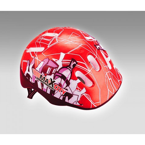 Шлем для роликов детский MAXCITY Baby City Red