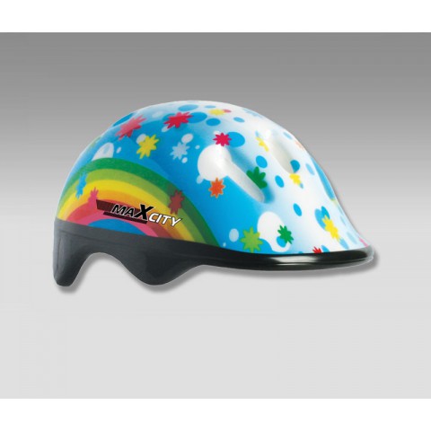 Шлем для роликов детский MAXCITY BABY Rainbow