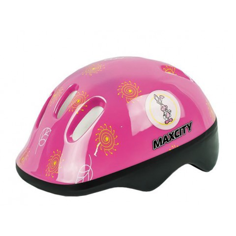 Шлем для роликов детский MAXCITY Baby Little Rabbit pink