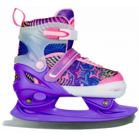 Раздвижные коньки CK-SK1107 Violet (светящийся ремешок в подарок)