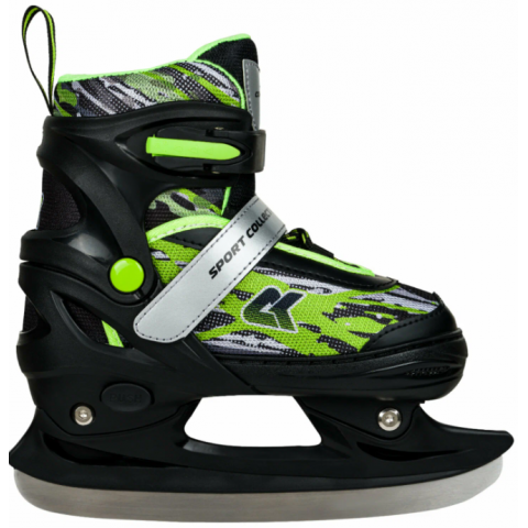 Раздвижные коньки CK-SK1108 Green (светящийся ремешок в подарок)