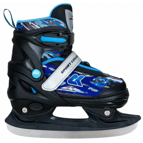 Раздвижные коньки CK-SK1108 Blue (светящийся ремешок в подарок)