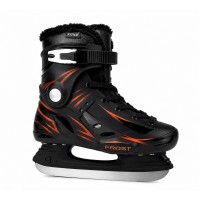 Хоккейные прогулочные коньки FITICE FROST BLACK / FIRE ORANGE
