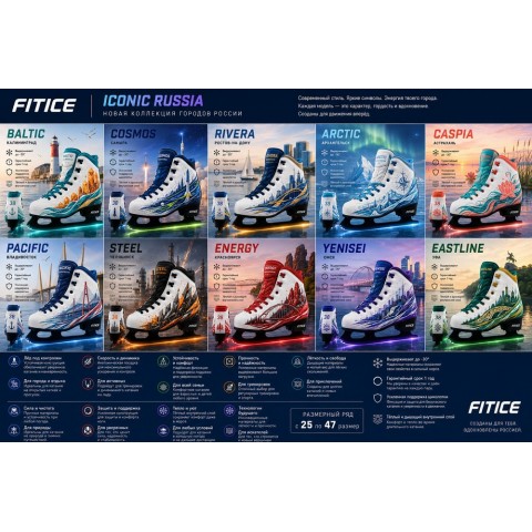Фигурные прокатные коньки Fitice Iconic Pacific