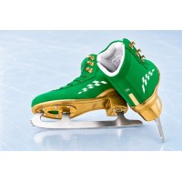 Коньки фигурные Rental 3.0 Green-Gold
