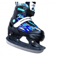 Раздвижные коньки CK-SK1108 Blue (светящийся ремешок в подарок)