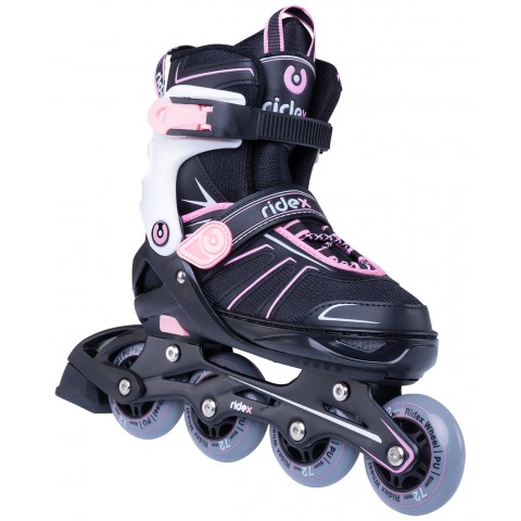 Роликовые коньки детские раздвижные Ridex Halo Pink