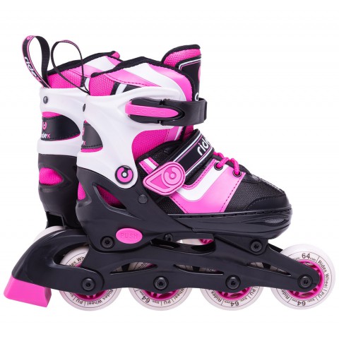 Роликовые коньки детские раздвижные Ridex Joker Pink