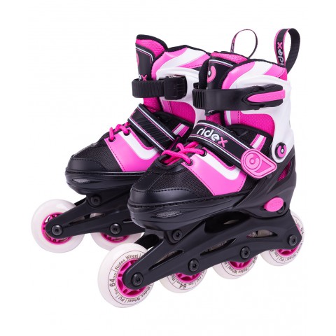 Роликовые коньки детские раздвижные Ridex Joker Pink