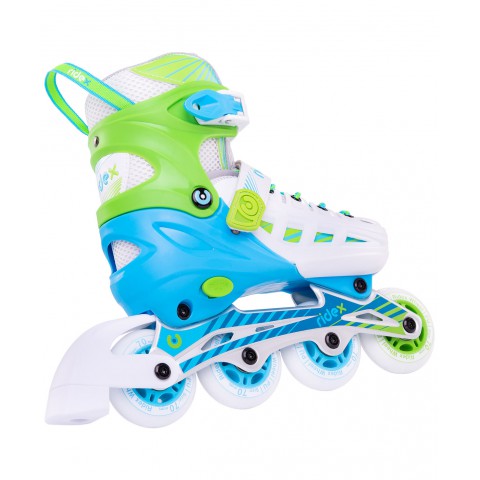 Роликовые коньки детские раздвижные Ridex Twist Green