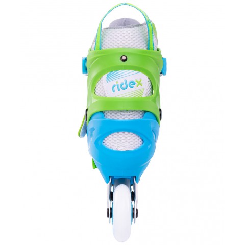 Роликовые коньки детские раздвижные Ridex Twist Green