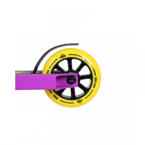 Самокат трюковой ATEOX JUMP фиолетовый/желтый
