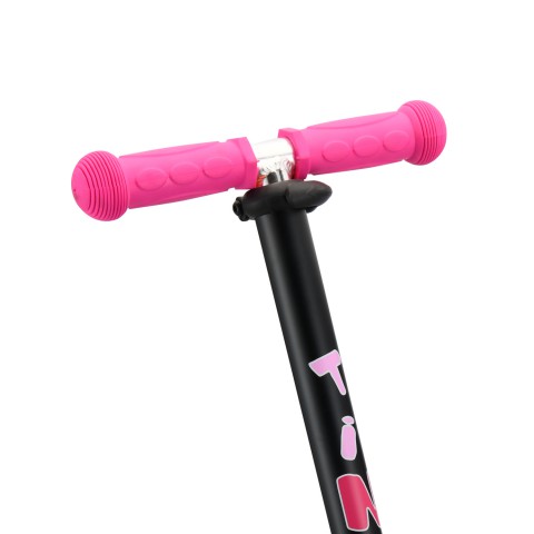 Самокат-беговел RGX TINSY pink с род. ручкой и сиденьем + LED