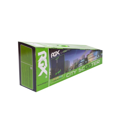 Самокат RGX MAXI LED 120/80мм green