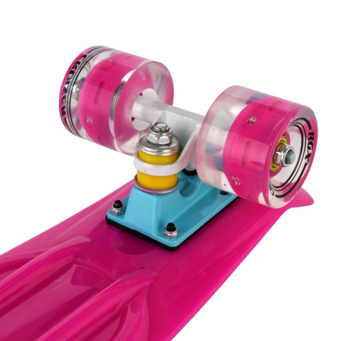 Мини-круизер RGX PNB-01GW (22") Pink светящиеся колеса