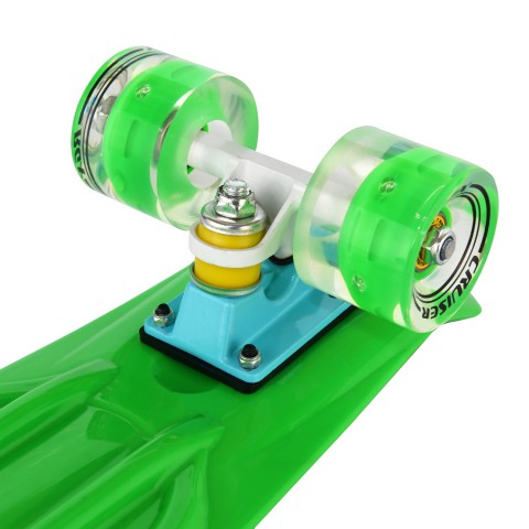 Мини-круизер RGX PNB-01GW (22") Green светящиеся колеса