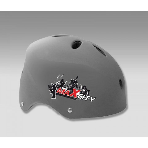 Шлем для роликов MAXCITY COOL gray